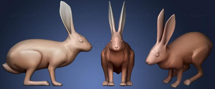 3D model RABBIT LOWPOLY (STL)